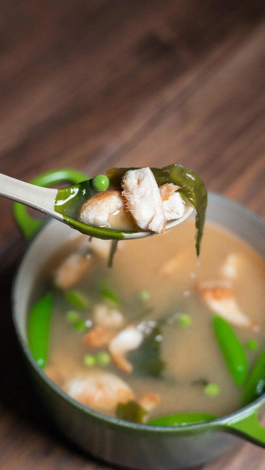 Spring Lionsmane Miso Soup