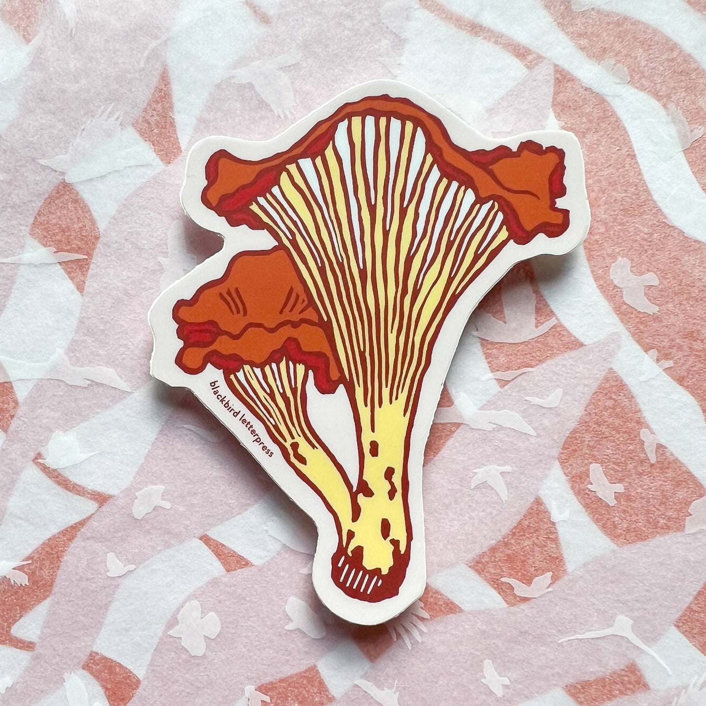 Chanterelle mushroom sticker
