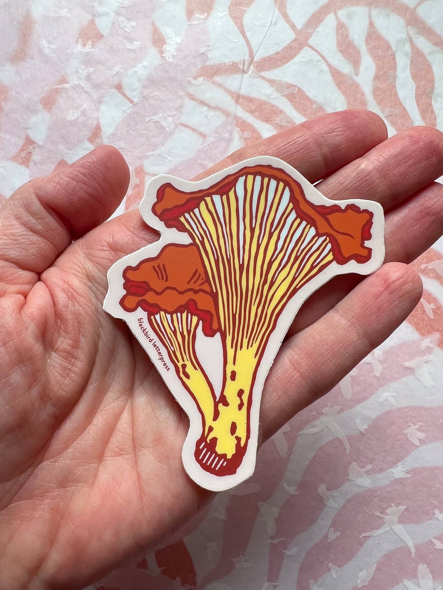 Chanterelle mushroom sticker