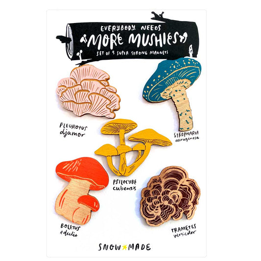 Mushroom - Series 2 - Set of 5 Magnets: Various